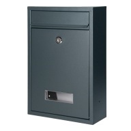 Skrzynka na listy skrzynka pocztowa na listy duża antracytowa STALOWA