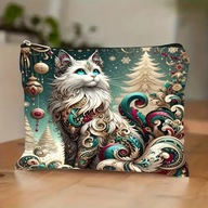 KOSMETYCZKA SASZETKA SZMINKI DROBNE KOSMETYKI ALA PIÓRNIK uroczy kot anime