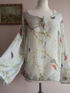 amphora BLUZKA delikatna kwiaty motyle 38/40