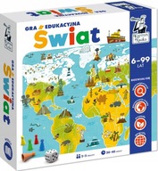 GRA PLANSZOWA ŚWIAT GRA EDUKACYJNA KAPITAN NAUKA IDEALNY PREZENT DLA DZIECI