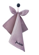 RĘCZNIK do rąk KRÓLICZEK MIŚ do żłobka do przedszkola HAFT imię