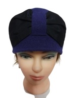 SOLAR CZAPKA wełniana kokardą styl retro 54/55