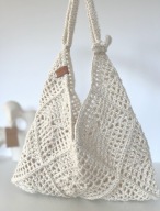 Eco Luxe Ivory - torebka z naturalnej juty z regulowanym paskiem.