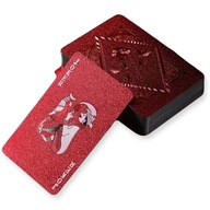 Karty do Gry TRADYCYJNE Czerwone Poker Black Jack Róża Eleganckie
