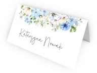 WINIETKI PERSONALIZOWANE wizytówki na stół składane ŚLUB WESELE JUBILEUSZ