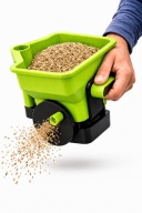 Ręczny siewnik ogrodowy 3L rozsiewacz do nawozu trawy nasion soli regulacja