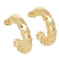 70383 KOLCZYKI 18K POZŁACANE 31/7 MM koła dmuchane