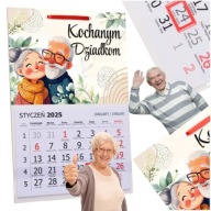 PREZENT NA DZIEŃ BABCI I DZIADKA NA ŚWIĘTA KALENDARZ ŚCIENNY 2026 WZORY EKO