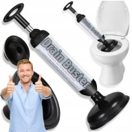 PRZEPYCHACZ POMPKA DO UDRAŻNIANIA TOALETY WC RUR PRZEPYCHANIA KANALIZACJI