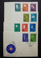 Koperty FDC Fi 1289-1298 1963 r PRL Zdobywanie Kosmosu