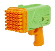 PISTOLET NA BAŃKI MYDLANE LED 36 otworów + Płyn 100ml + pojemnik na płyn
