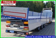 Naczepa BURTOWA - WYWROTKA, burty alum 800 mm, 2 w 1 euro-palety i sypkie !