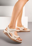 Beżowe Sportowe Sandały Damskie R 37