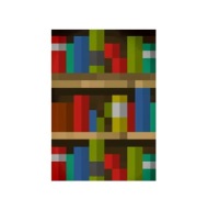 Plakat „Minecraft Bookshelf” – Pikselowa Biblioteczka