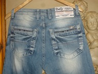 SPODNIE MĘSKIE DOLCE & GABBANA JEANS-R-31/32-PAS-81CM.