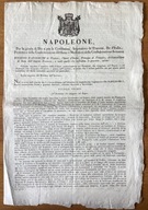 Włochy Francja 1811 Dekret prawo Napoleon Eugeniusz de Beauharnais podróże