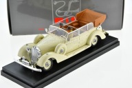 MERCEDES BENZ 770K Cabriolet Eva Braun and SS Military guard 1938 1/43 RIO