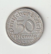 Niemcy Weimar 50 pfennig 1921 A