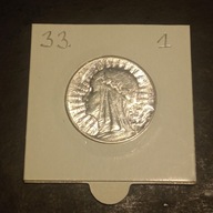 5 ZŁOTYCH / SREBRO /1933 r. / 1 / SUPER STAN