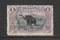 Congo belg. S674 fauna słoń Mi18 b.rzadki