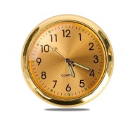 Zegarek do Auta Dekoracyjny Kwarcowy Samochodowy Naklejki QUARTZ Złoty Gold