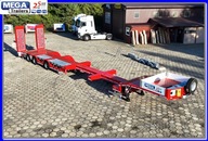 Naczepa niskopodwoziowa 4 x ZAGŁĘBIENIA NA KOŁA, rozciągana 5,0 m, DO LASU!