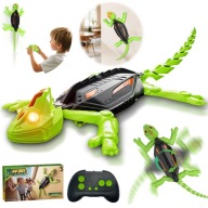 Gekon interaktywny Jaszczurka zdalnie sterowany RC Pełza po ścianie Świeci