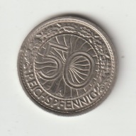 Weimar 50 pfennig 1937 A piekny stan