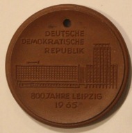 800 JAHRE LEIPZIG 1965 - 800 LAT LIPSKA 1165 - 1965, NIEMCY - PORCELANA