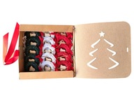 Zestaw prezentowy personalizowany bombki na choinkę 15szt ozdoby na święta