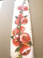 malwy- olej na desce-- pedzel i spachelka