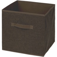 Składany POJEMNIK Organizer PUDEŁKO Tekstylne KOSZ KALLAX 30x30cm BRĄZOWY