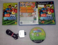 EYE TOY PLAY SPORTS PL PO POLSKU + kamera EYETOY SREBRNA USB PS2 jak NOWA