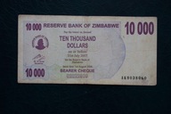 Banknot Zimbabwe 10000 dollars 2007 rok!!!