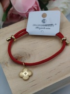 BLUEBERRY BRANSOLETKA koniczyna kwiatek stal chirurgiczna 316L