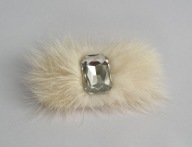 FRANCUSKA KLAMRA DO WŁOSÓW NAT.FUTERKO KRYSZTAŁ