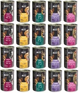 SUPER BENO BEZZBOŻOWA MOKRA KARMA DLA PSA MIX SMAKÓW 20 PUSZEK 91 92% MIĘSA