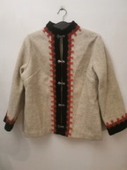 FIRDA EVEBOFOSS WEŁNIANY GRUBY NORWESKI SWETER R.M/L CARDIGAN SWETR