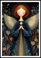 A2 OBRAZ PLAKAT ANIOŁ, PLAKAT Z ANIOŁEM, ANIELSKIE SKRZYDŁA, ANIELICA, NR6