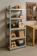 METALOWY REGAŁ MAGAZYNOWY 180 x 90 x 40 cm REGAŁ METALOWY