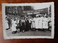 PRL Łódź Bałuty pochód służba zdrowia 50te (1322d)