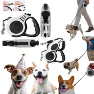 SMYCZ DLA MALEGO PSA DLUGA AUTOMATYCZNA 5M FLEXI 20KG ODBLASKOWA ZWIJANA