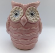 kominek do wosków zapachowych, różowa SOWA sówka :)