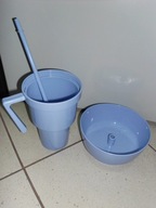 Przenośny kubek do picia z nakładką