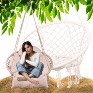 HUŚTAWKA OGRODOWA KOKON FOTEL WISZĄCY BOCIANIE GNIAZDO TARAS OGRÓD PODUSZKA