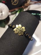 Bransoletka z Kodem Grabovoja Hematyt Koniczyna