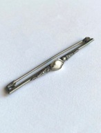 Broszka vintage art Deco perła markazyty lata 30