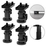 METOD Czarne nogi z regulacją wysokości, 8cm IKEA