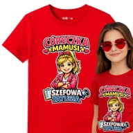 TeeRock| Koszulka dziecięca| Córeczka mamusi szefowa tatusia |134-146| 9-11