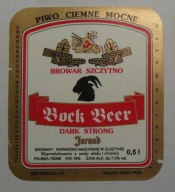 ETYKIETA PIWO BOCK BEER DARK STRONG BWM JURAND OLSZTYN BROWAR SZCZYTNO